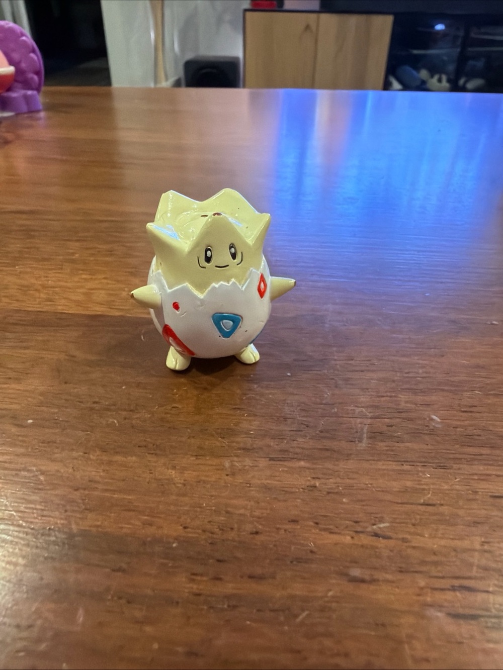 Pokemon Togepi Figure - White, Cream, Red & Blue